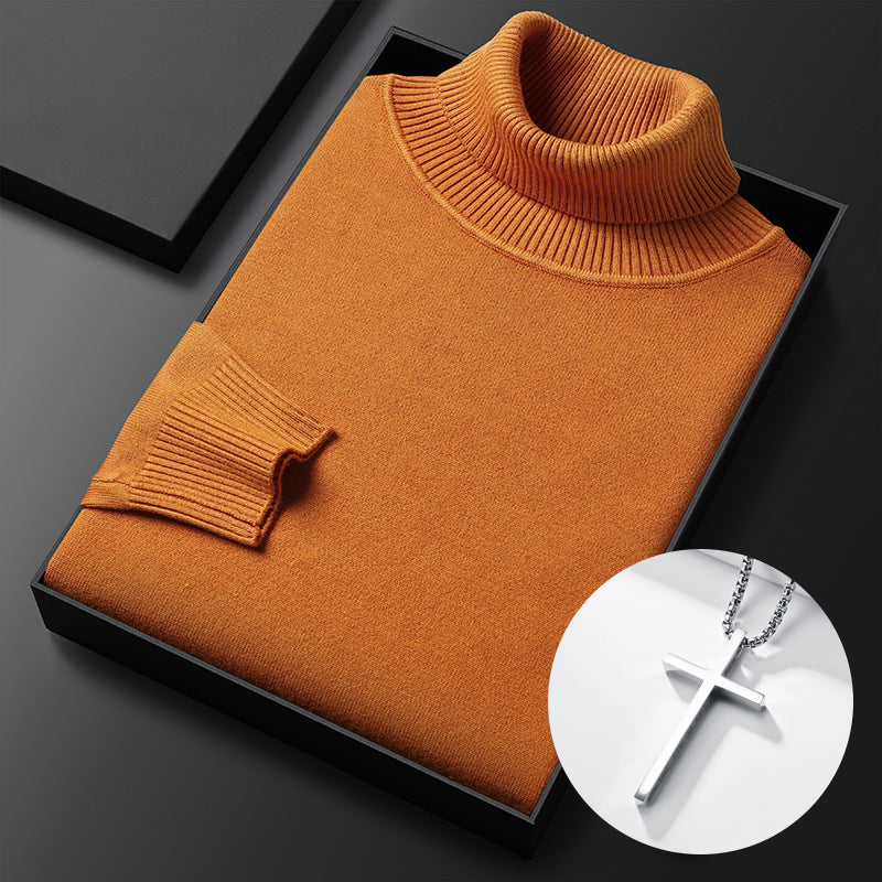 Suéter de cachemira premium de cor lisa para homes: compra 2 envío gratuíto