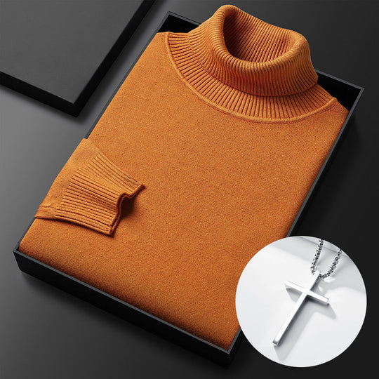 Suéter de cachemira premium de cor lisa para homes: compra 2 envío gratuíto