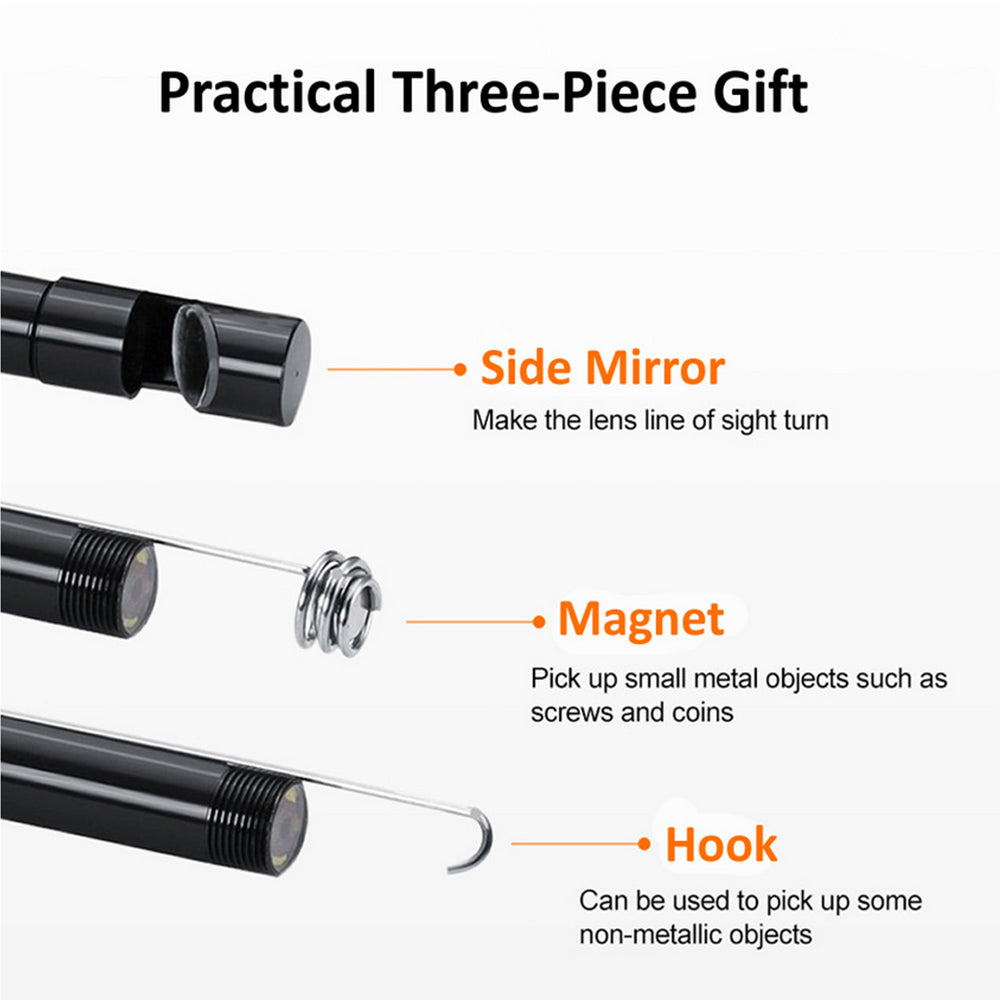 🔎 Plug-and-Play Endoscope Camera – Compatible with Android & iPhone & ipad for Direct Connection