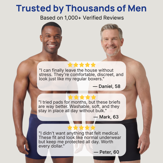 ⏰️Time-Limited Special ！💙 Men’s Ultra-Absorbent Incontinence Boxer Briefs ✨ Comfortable Fit, Discreet Protection & All-Day Confidence