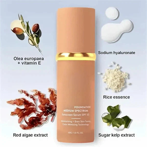 🔥50K+ SOLD! 🎁4-in-1 Perfecting Foundation – High Coverage, SPF & All-Day Hydration 🤍✨