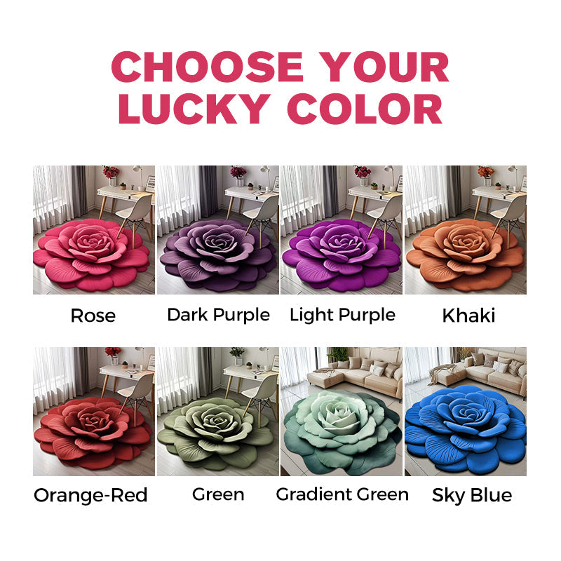 Floral Plush & Diatomaceous Earth Floor Mat