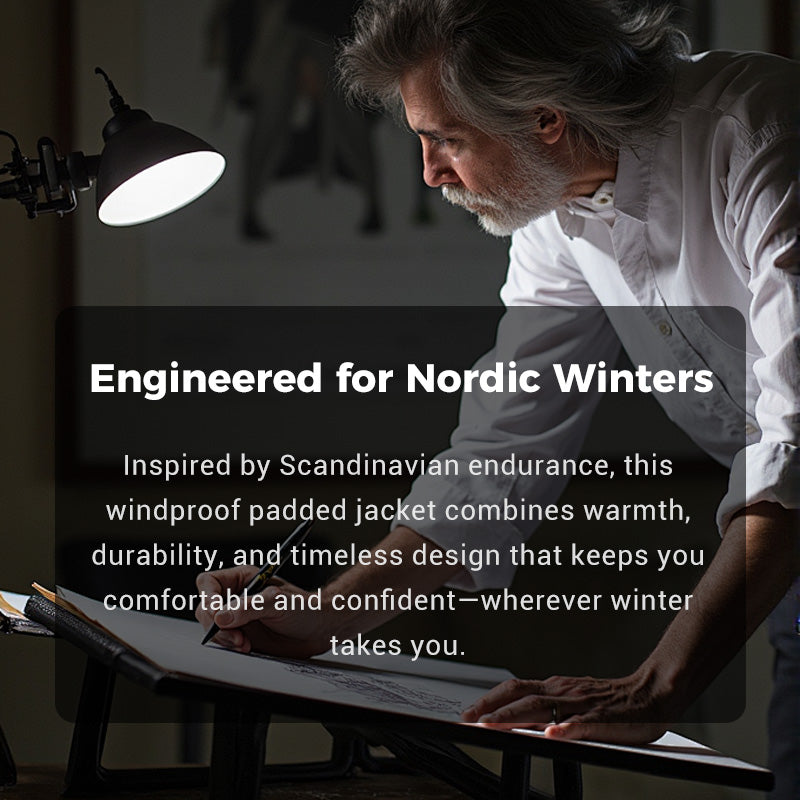 🔥Trending Now |Men's Windproof Padded & Hooded Jacket