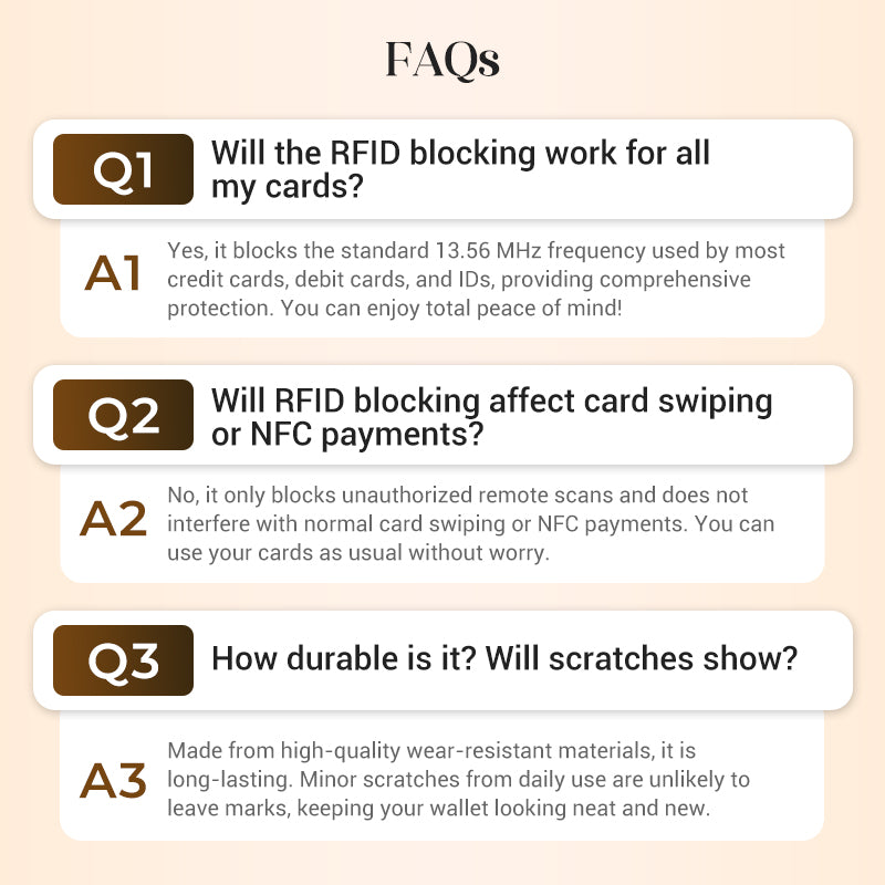 Women's RFID Blocking Leather Wallet