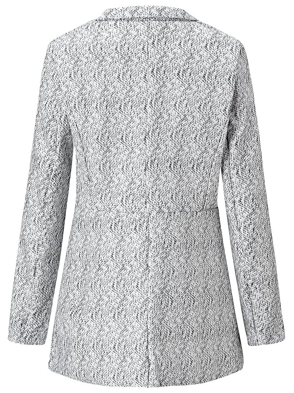 💐Big Sale-49% Off💕Women's Solid Color Pocket Long Sleeve Open Front Coat