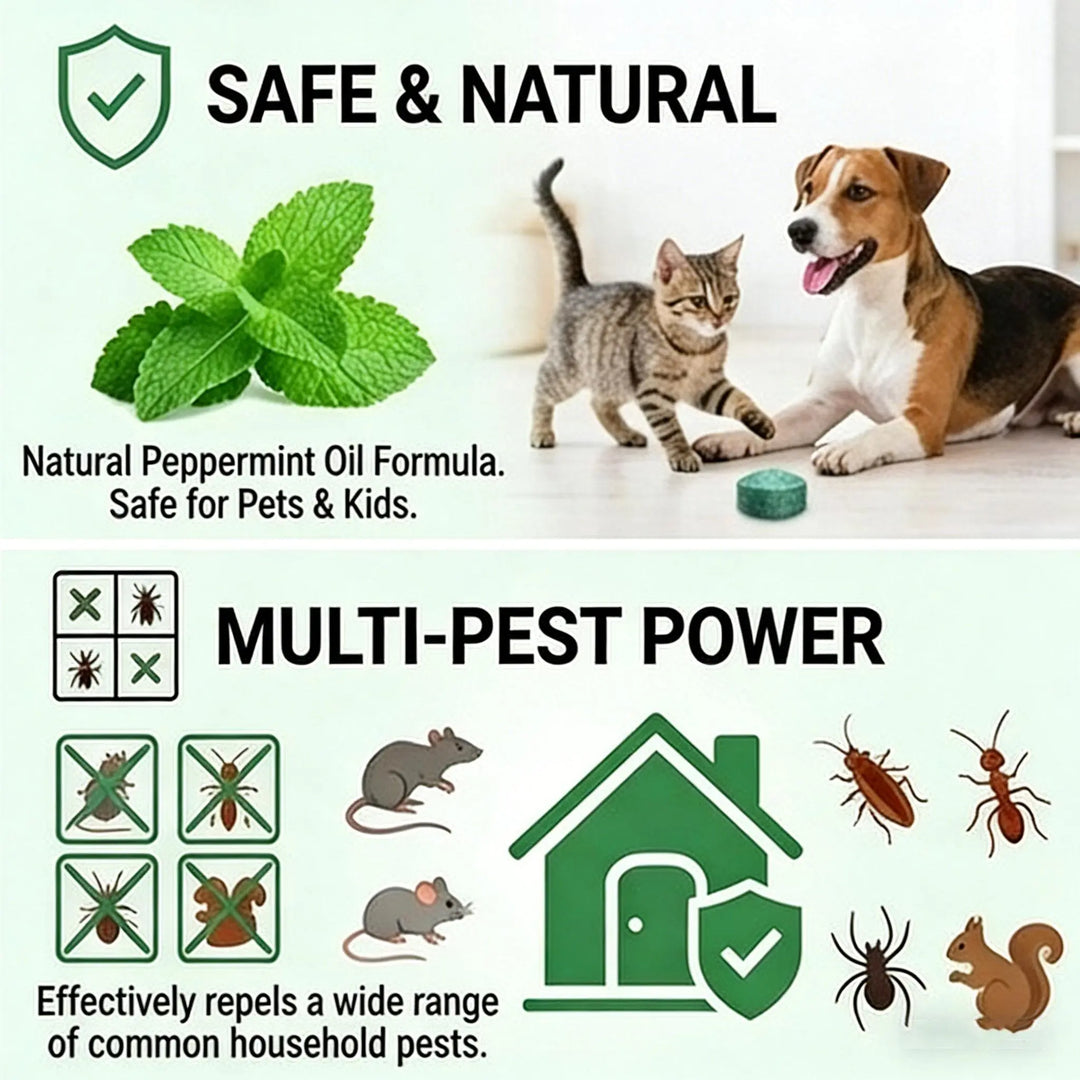 ✨🥳2026 HOT SALE🥳💞50K+ SOLD!🏠🛡️ 50% OFF! All‑Pest Repellent – Safe for pets & wildlife. No poisons, just effective. Use indoors & out. 🐾✅