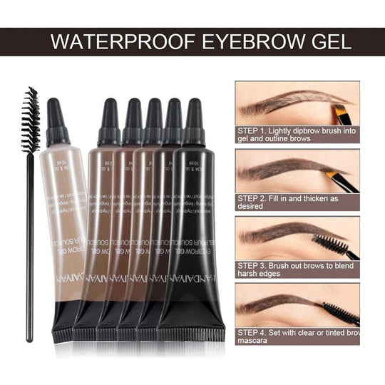 💕Long-lasting Waterproof Smudge-proof Liquid Eyebrow Gel/Tint(With Free Brush)