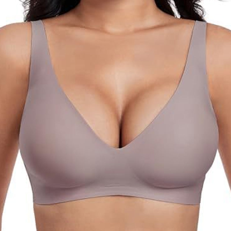 ⏳LAST DAY SALE 50% OFF💕Womens Comfortable Wireless Bralettes Seamless Deep V Everyday Bra