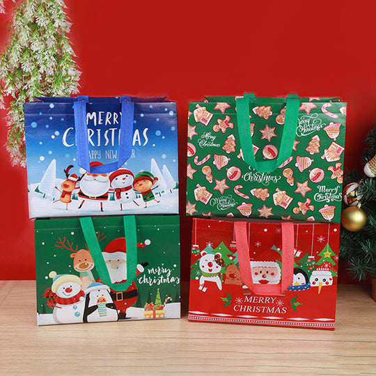 ♻️[El mejor regalo para niños] ♻️🎁Víspera de Todos los Santos & Bolsa de tela no tejida para dulces navideños🎁