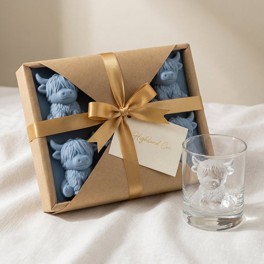 🎁💥PRIX SPÉCIAL DERNIER JOUR !🐮 Moule à glaçons Mini Vache des Highlands – Glaçons 3D mignons pour boissons et fêtes &  Cadeaux