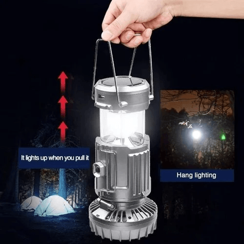 6-in-1 Portable Solar LED Camping Lantern