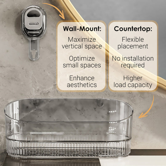 🔥New Upgrade 🍃Hot Sale 50% Off🔥Suction Cup Storage Rack with Drain Hole【Factory direct sales】