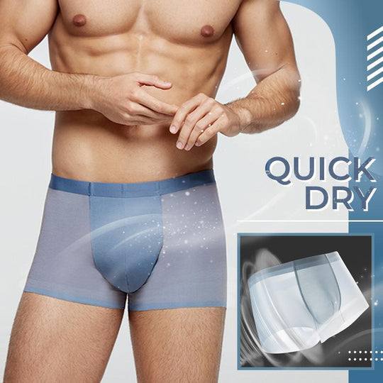 【Men's Underwear Sets】-Brife Shorts+Boxer Shorts I Breathable Comfortable 3D Ice Silk Underwear