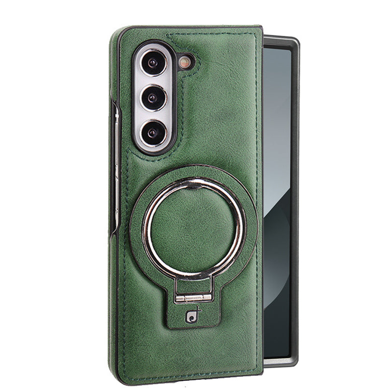 Luxury PU Leather Magnetic Case with Stand for Samsung Z Fold & Z Flip