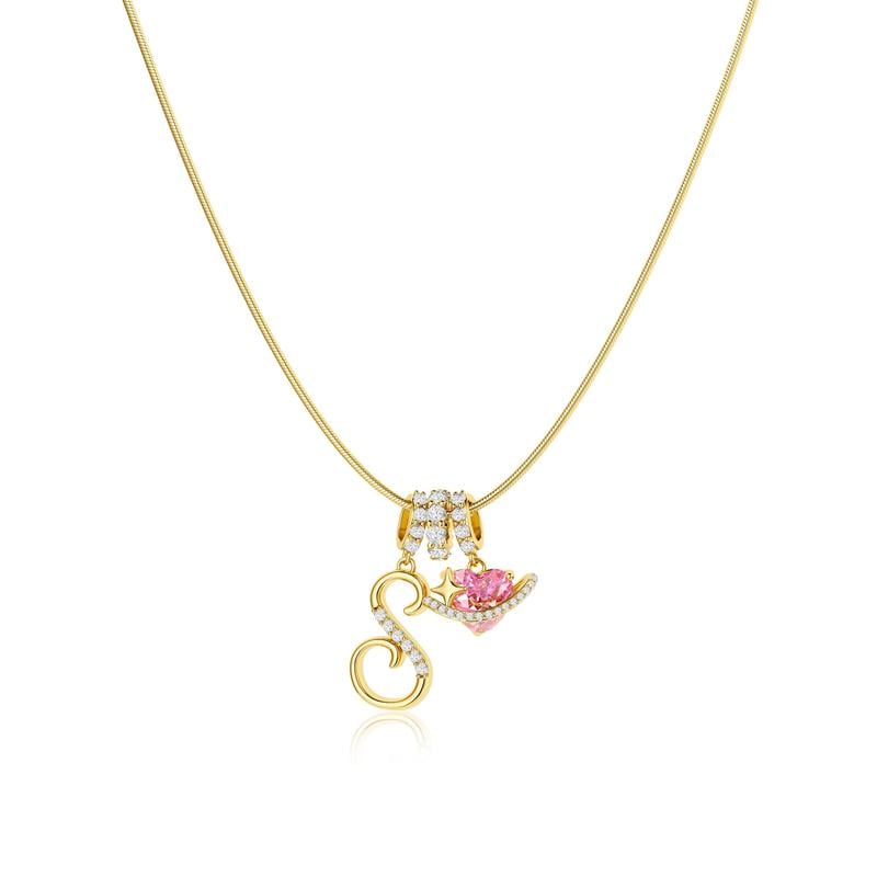 💖Last Day Huge Discount✨3-Layering Initial A-Z Letter Pendant Necklaces🎀