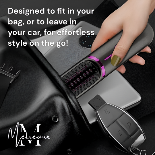 🔥🏆2026 New Year Sale 50% OFF💁‍♀️Wireless Ceramic Heating Hair Straightening Hairbrush