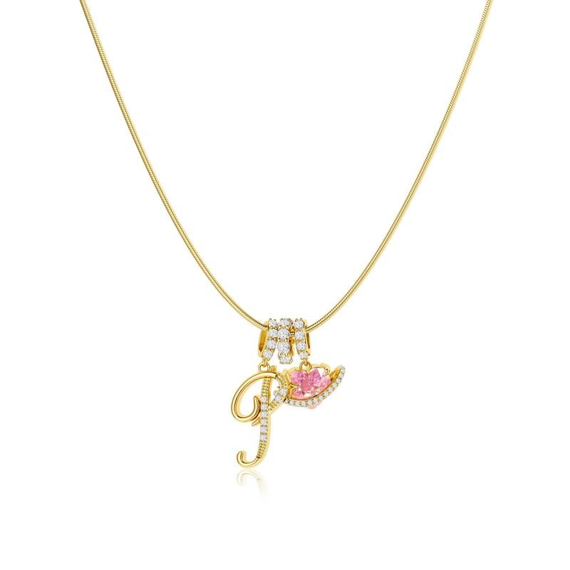 💖Last Day Huge Discount✨3-Layering Initial A-Z Letter Pendant Necklaces🎀