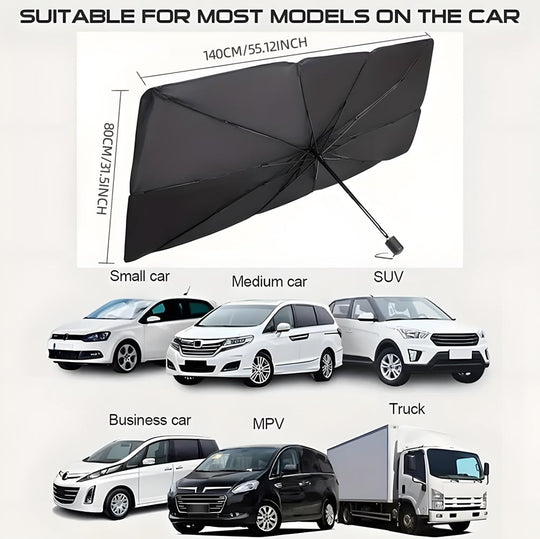 🔥Last Day 50% OFF - 2026 Upgraded Car Windshield Sun Shade Umbrella