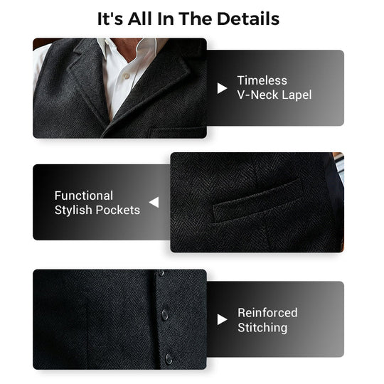 🔥Hot Sale Deals-Men's Slim Fit Casual Business Vest