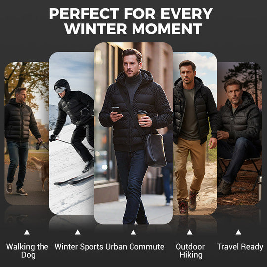 🔥Trending Now |Men's Windproof Padded & Hooded Jacket