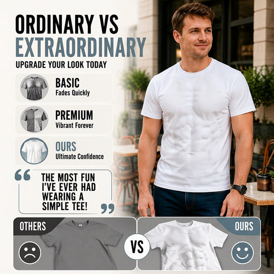 Bestseller🏆👕 Men's 3D Digital Print Muscle Shirt – Statement Style & All-Day Comfort for Every Look