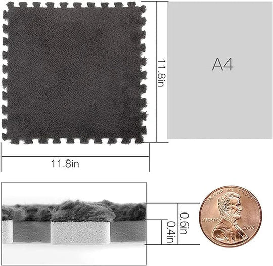 🔥Hot Sale 49% Off🔥🚀Plush Patchwork Foam Floor Mat