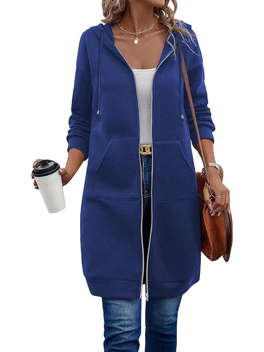 ⏰This week's Hot Sales - 50% Off🍂 Women's Casual Zip-Up Hoodie Jacket – Autumn Lightweight Everyday Coat 🧥✨