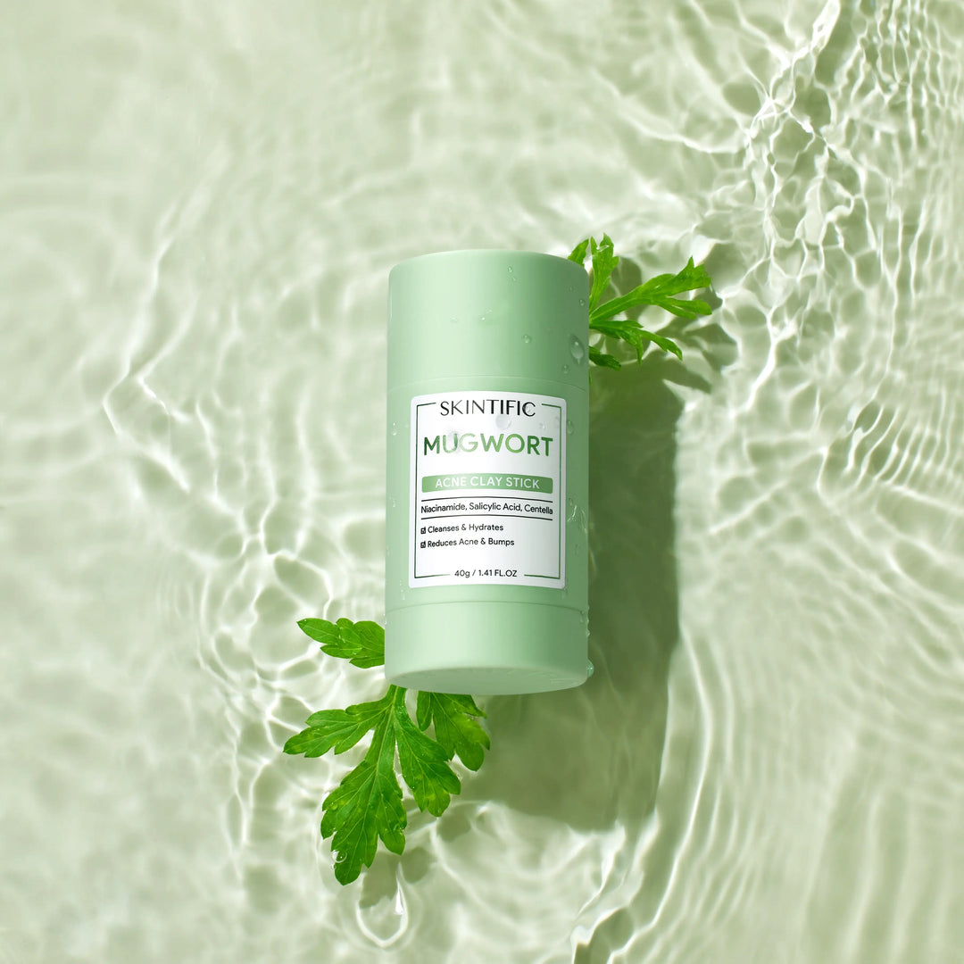 Dual Clay Mask Stick Set — Mugwort Clarifying / Volcanic Mud Detoxifying / Brightening & Even-Toning