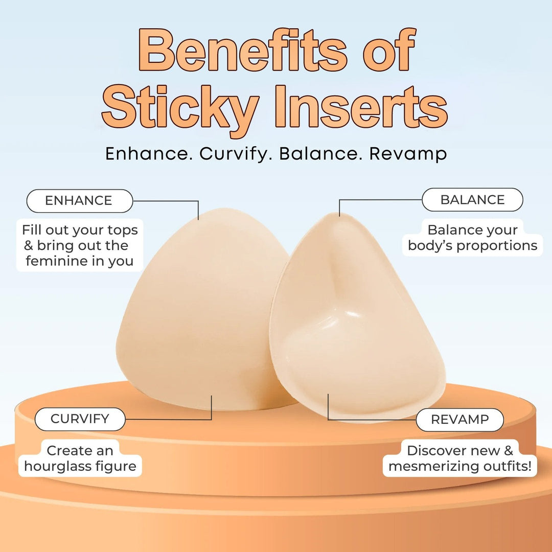 💕Best Seller-60% OFF💜Lift Inserts for Bras – Lightly Padded, Double-Sided Adhesive👙 Reusable, Washable • Natural Lift • Seamless Under Clothing ✨