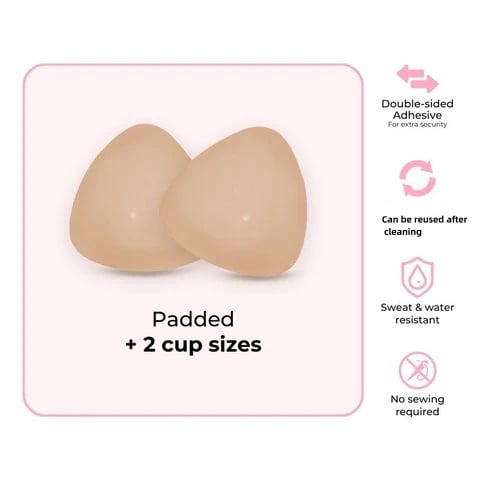 💕Best Seller-60% OFF💜Lift Inserts for Bras – Lightly Padded, Double-Sided Adhesive👙 Reusable, Washable • Natural Lift • Seamless Under Clothing ✨