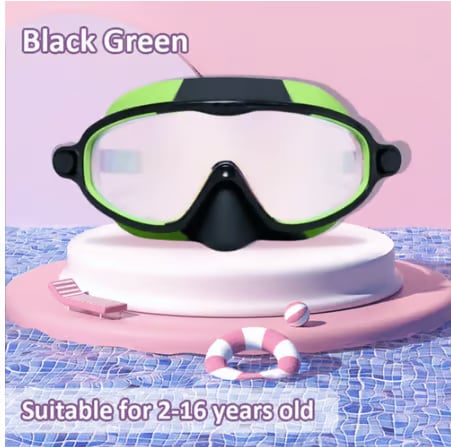 🏊‍♀️HD children's large frame waterproof and anti-fog swimming goggles