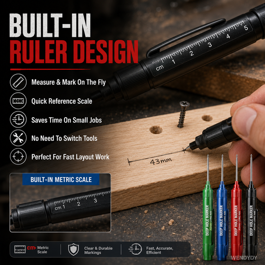 📢📢Buy 1 Get 1 Free⏰Deep Hole Marker with 45mm Long Nib