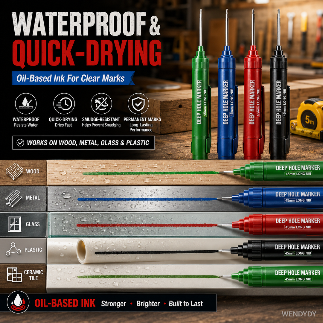 📢📢Buy 1 Get 1 Free⏰Deep Hole Marker with 45mm Long Nib