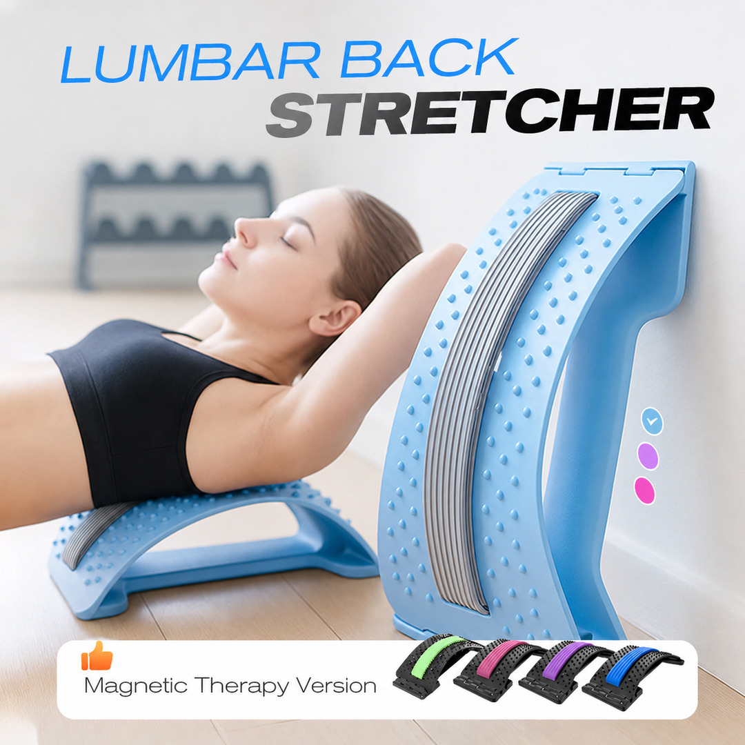❤️💥2026 New Arrivals💥Magnetic Lumbar Stretcher – Acupressure Massage, Portable Design & Relieves Back Pain ✨