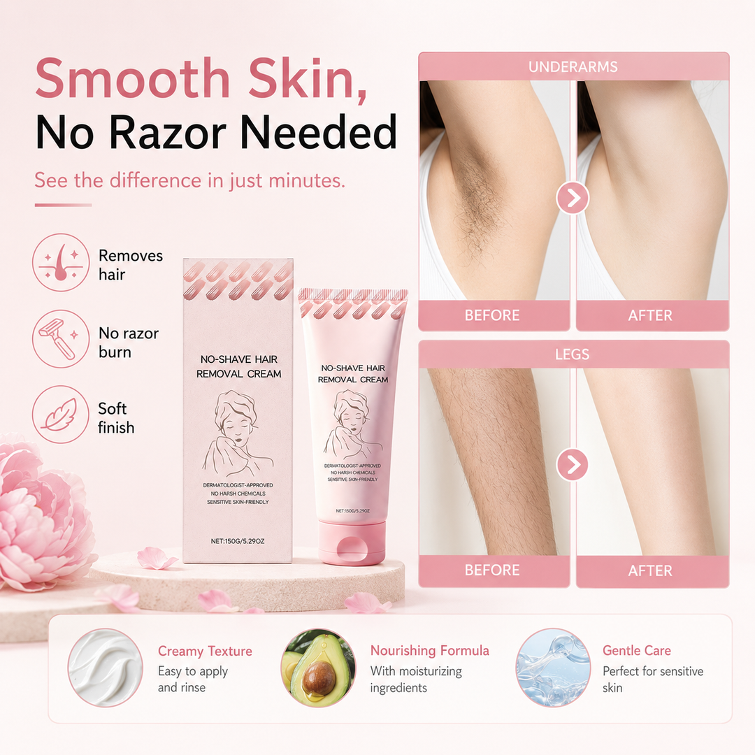 ⏰ SUMMER FLASH SALE – 50% OFF ☀️ Get Baby-Smooth Skin Instantly! Nourishing Depilatory Cream That Gently Removes Hair & Refines Texture. Stock Up Now! 🧴💖