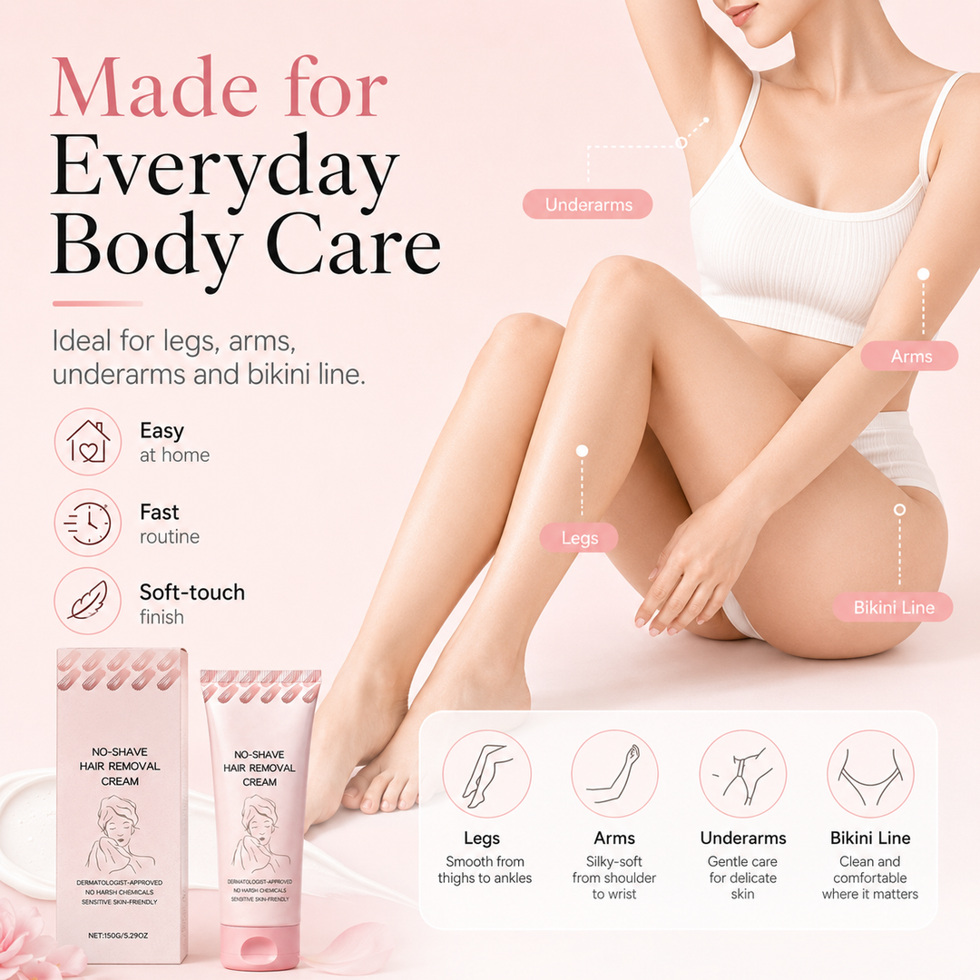 ⏰ SUMMER FLASH SALE – 50% OFF ☀️ Get Baby-Smooth Skin Instantly! Nourishing Depilatory Cream That Gently Removes Hair & Refines Texture. Stock Up Now! 🧴💖
