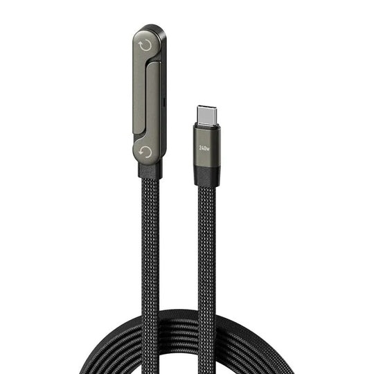 🎁 Christmas Early Sale 🔥 2-in-1 Braided Fast Charge Cable With Built-in Phone Stand