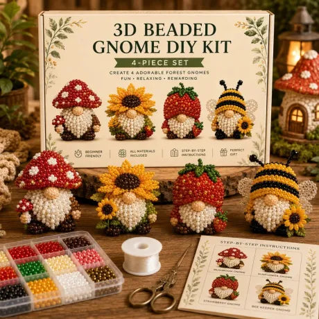 🏆Limited Time Sale 50% OFF🧵✨Petite 3D Beaded Animal Craft Kit