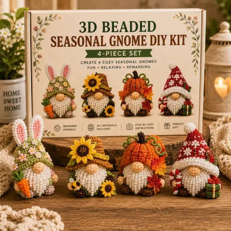 🏆Limited Time Sale 50% OFF🧵✨Petite 3D Beaded Animal Craft Kit