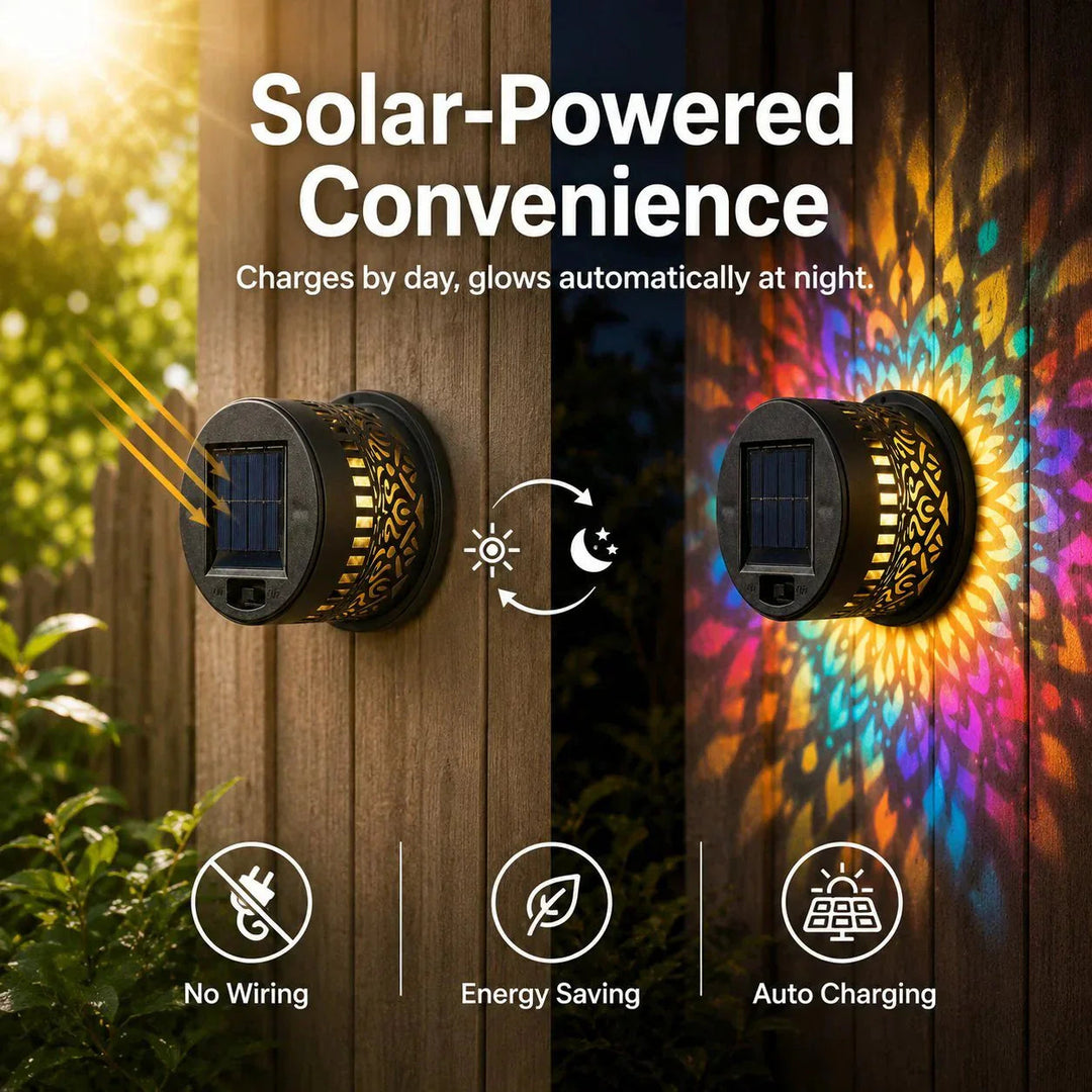 💡💓Surprise Price: Only £10.99!!🔥Solar-Powered Mandala Projector Light🎁🏠