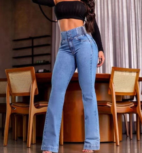 👖49% OFF NOW!💃 Women‘s Stretch Flare Jeans – High Waist, Body-Hugging Fit & Retro Style ✨