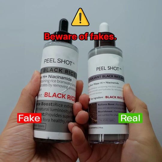 [Dr.Melaxin Official] Peel Shot Glow Rice Ampoule Duo - Serums for Brightening, Exfoliating, and Moisturizing - Suitable for All Skin Types