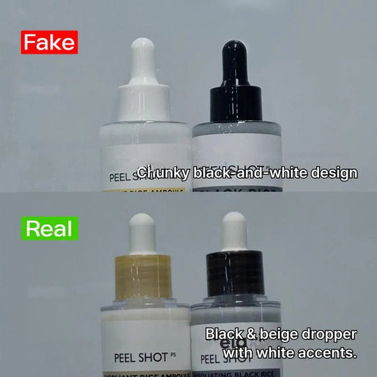[Dr.Melaxin Official] Peel Shot Glow Rice Ampoule Duo - Serums for Brightening, Exfoliating, and Moisturizing - Suitable for All Skin Types