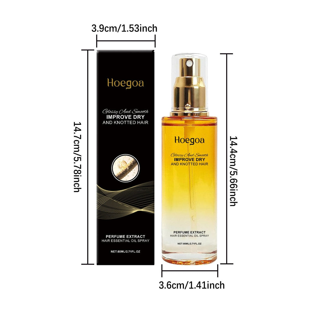 Hoegoa 80ml Conditioning Oil Spray Scalp & Hair Strengthener Leave-In Conditioner Comforting Shampoo Cleanser
