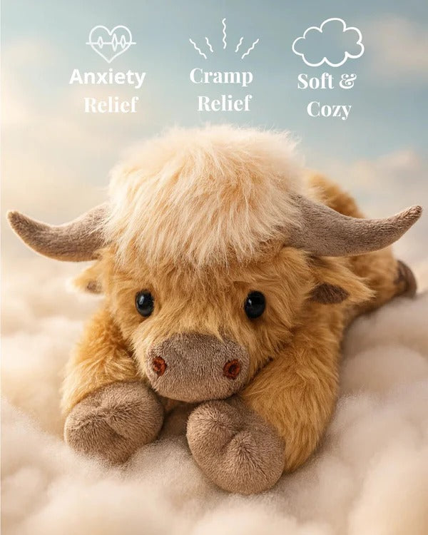 🎉New Year Sale:30% OFF🥳90K+ SOLD! 🎁✨Cute Cartoon Highland Cow Stuffed Toy