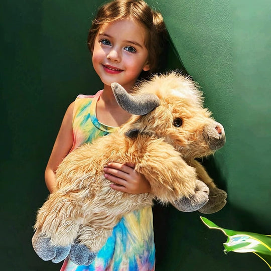 🎉New Year Sale:30% OFF🥳90K+ SOLD! 🎁✨Cute Cartoon Highland Cow Stuffed Toy