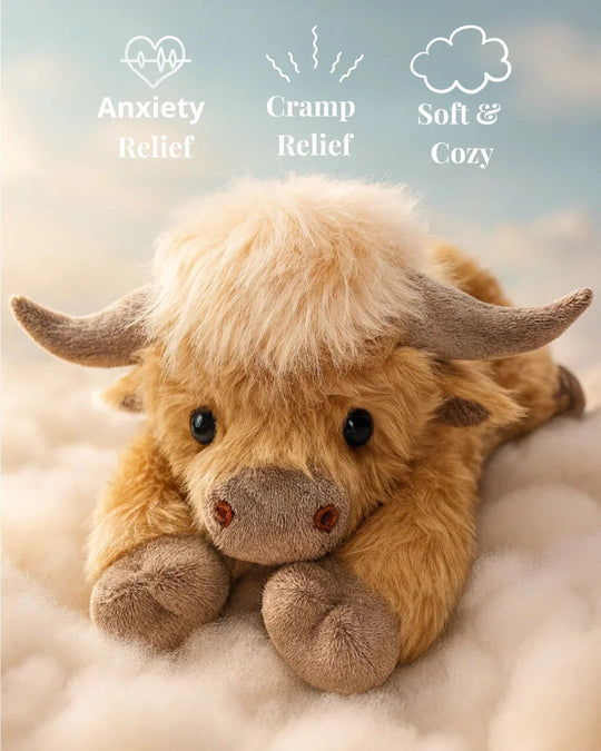 🎉New Year Sale:30% OFF🥳90K+ SOLD! 🎁✨Cute Cartoon Highland Cow Stuffed Toy