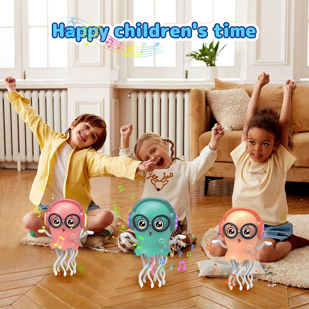 🏆Hot Sale⚡Magic Dancing Octopus Toy： LED Lights, Music & Smart Obstacle Avoidance