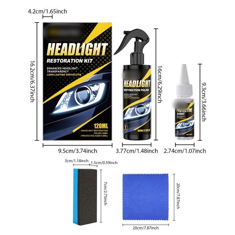 🚗Hot sale -30% OFF🚗 Professional Headlight Polish and Sealant Kit