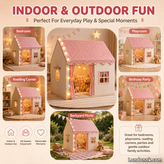 🏰 49% OFF NOW! ⏰ Children's Play Tent Castle – Spacious & easy to set up – Breathable fabric, perfect for indoor or outdoor fun – encourages imaginative play ✨🧸